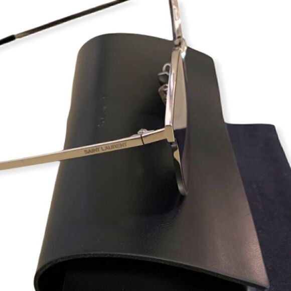 ❤️SOLD❤️Saint Laurent Metal SLVR Mirror Sunglasses - Picture 4 of 11